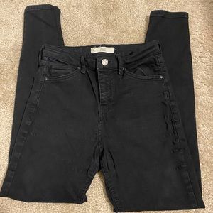 Black high rise Topshop jeans